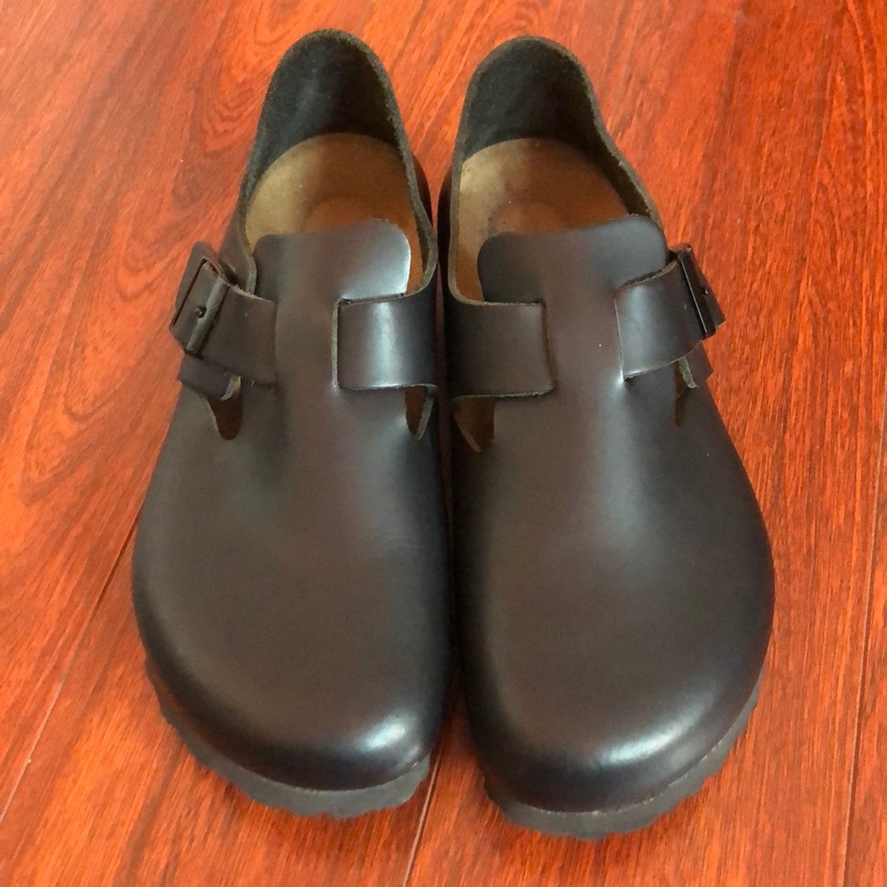 Birkenstock London Soft Footbed Hunter Blk Leather